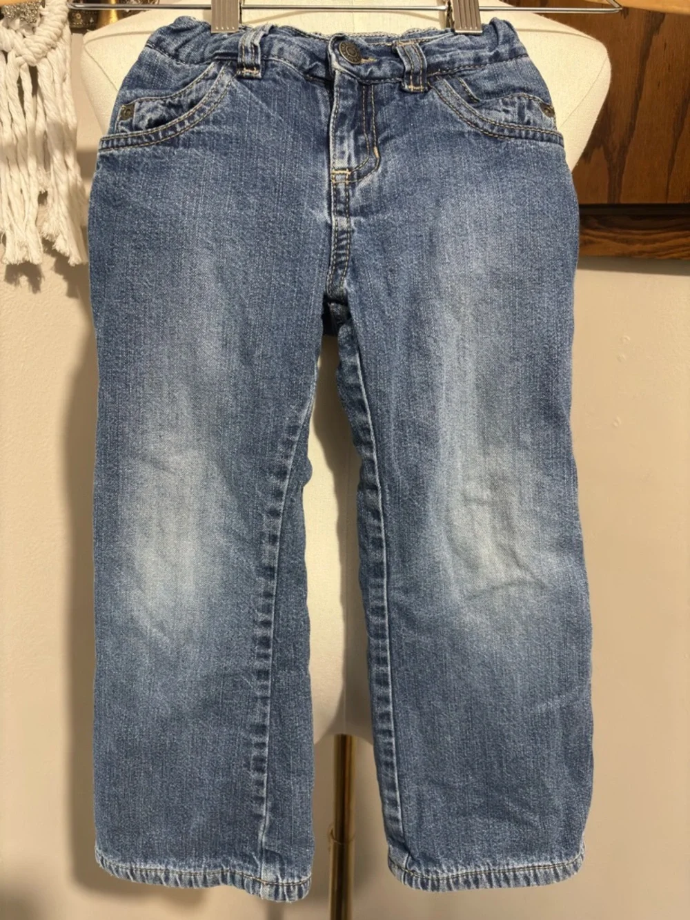 Old Navy Kids Fleece Lined Denim Jeans Size 4T Insulated Warm Winter